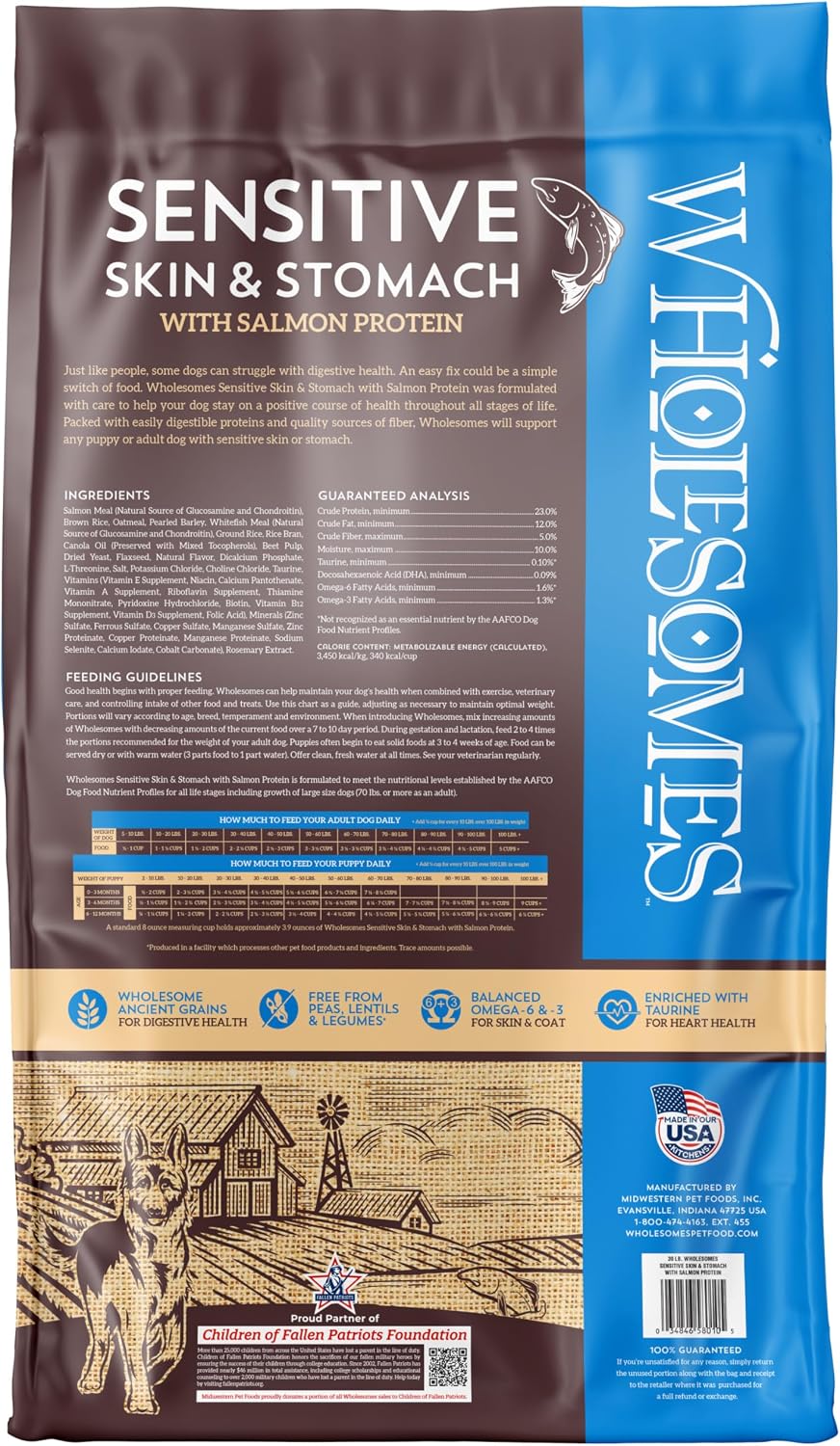 Sensitive Skin & Stomach Salmon & Rice Dry Dog Food 30 lb