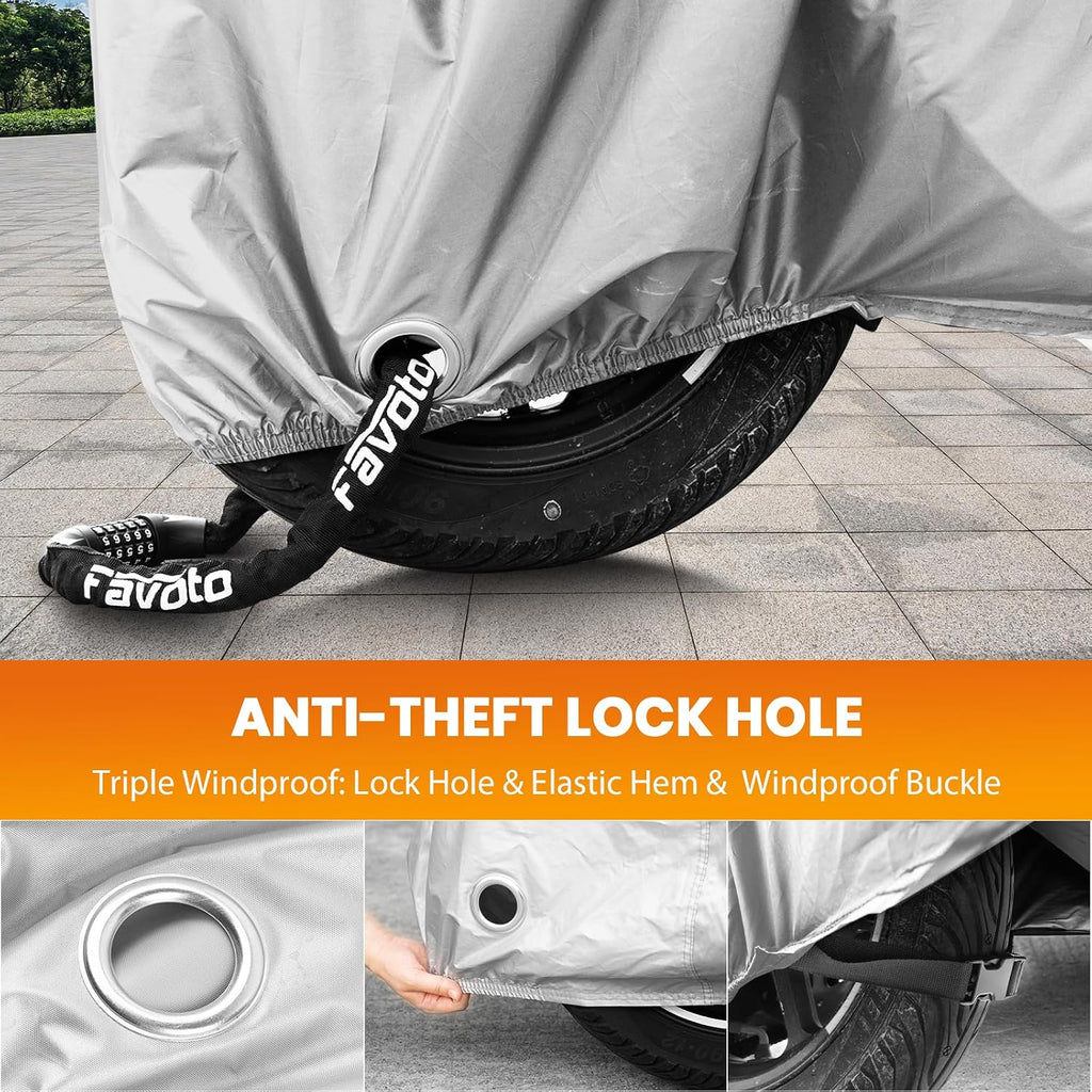 Motorcycle Cover Waterproof Outdoor All Weather Protection