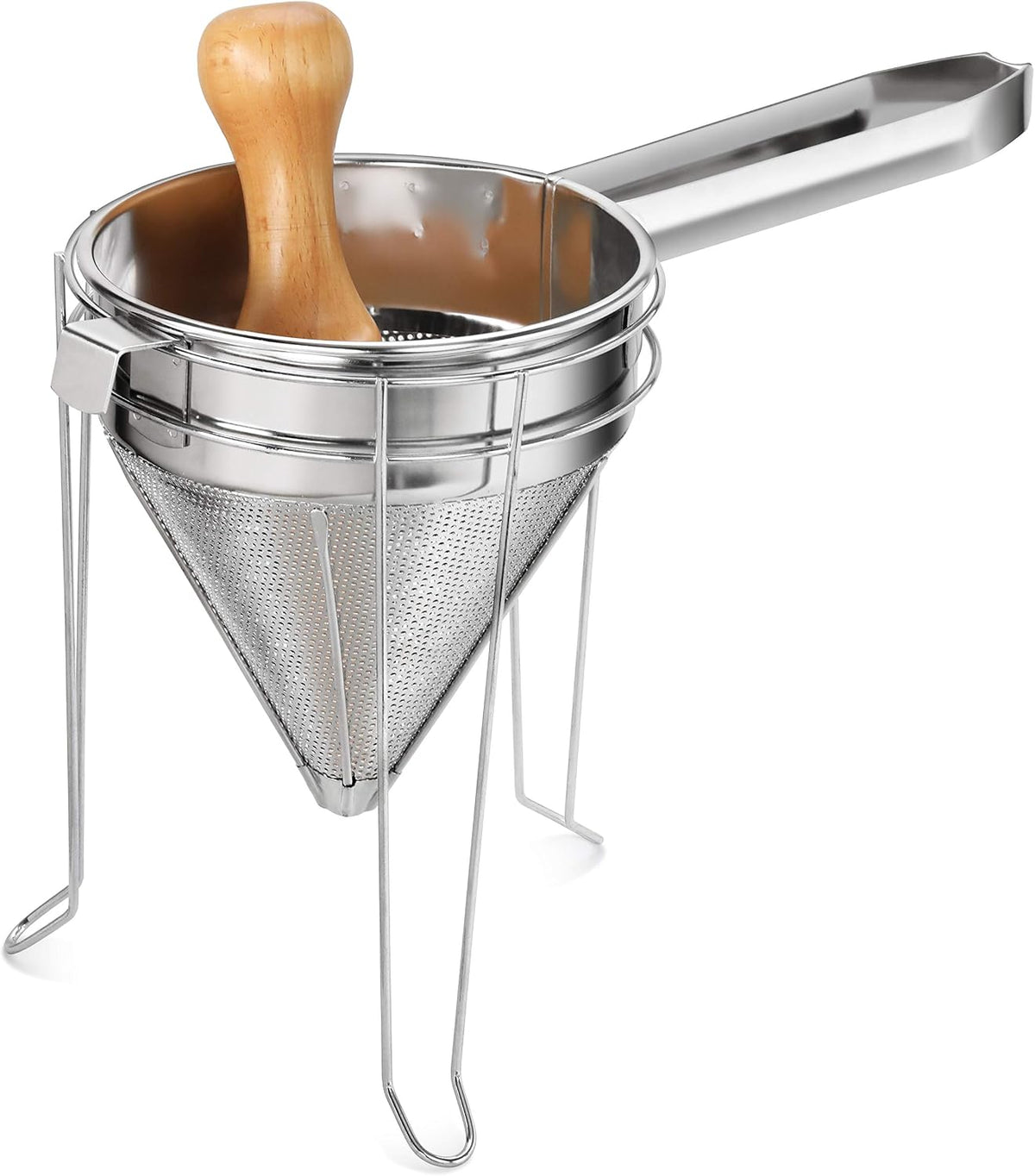 New Star Foodservice 42566 Stainless Steel China Cap Strainer Set, 3-Piece