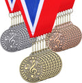 30 Pcs 2'' Award Medals Bulk Gold Silver Bronze Winner Medals with Neck Ribbons Metal Trophy Award Prize Gift for