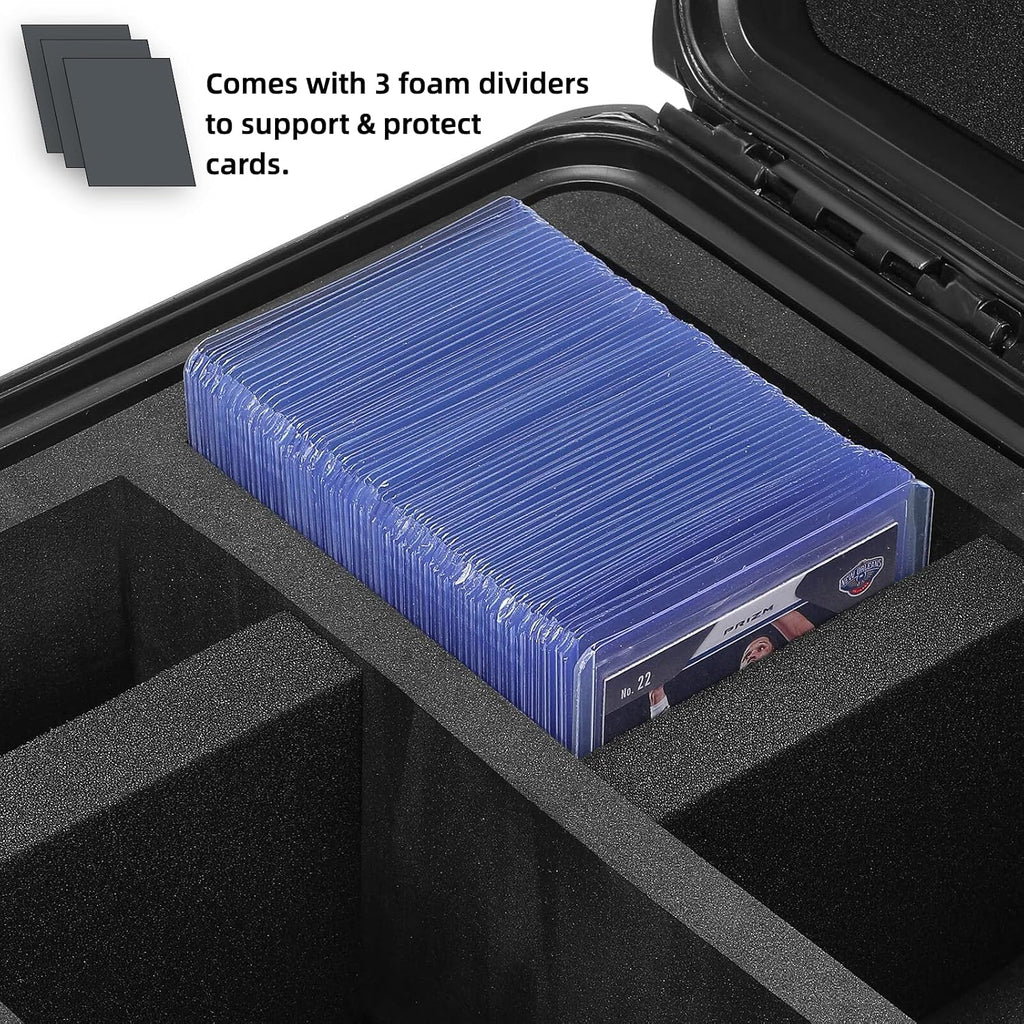 Toploader Storage Box for Trading Card, for 3" x 4" 35PT Rigid Card Holder | Protective Hard Shell Case Holds 300+