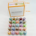 25 Colors Variegated Polyester Embroidery Machine Thread Kit