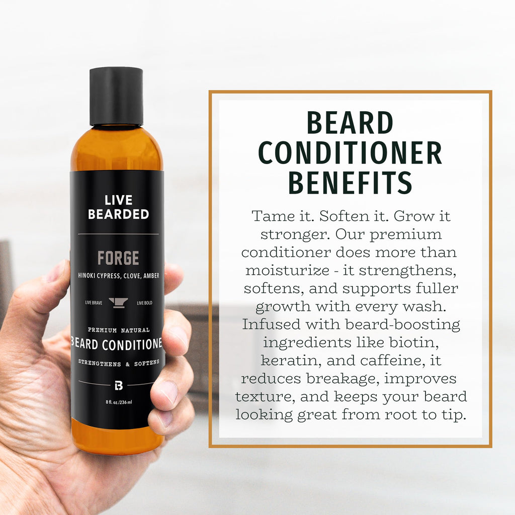 Softening Beard Conditioner, Forge Scent, 8 fl oz