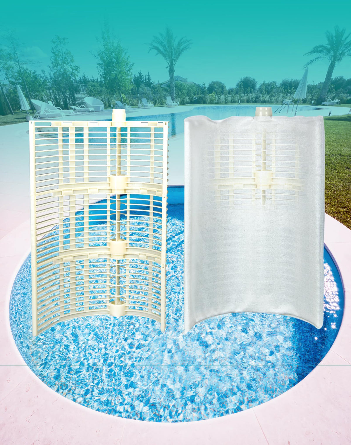 DE Filter Grids for Pool FS-2005 8-Piece Set (7 Full+1 Partial)