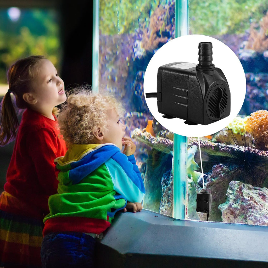 400GPH Submersible Fountain Water Pump for Pond Aquarium Hydroponics