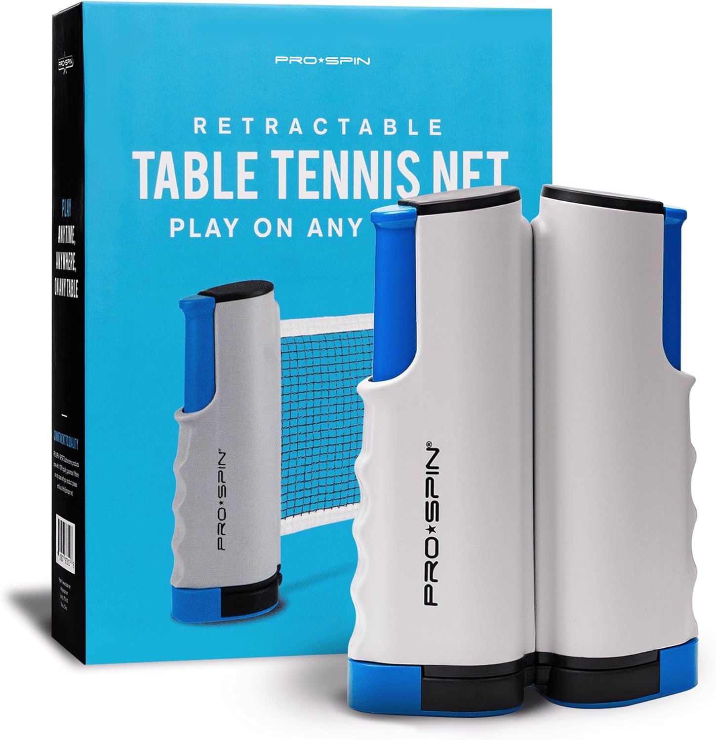 Retractable Ping Pong Net – 72" Table Tennis Net with Clamps | Portable Ping Pong Net for Any Table | Includes Custom