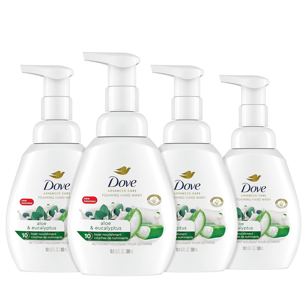 Foaming Hand Wash Aloe & Eucalyptus Protects Skin 4 Count 10.1 oz