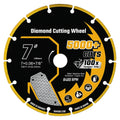 7 Inch Cut Off Wheel Diamond Cutting Wheel for Metal, 7/8" Arbor