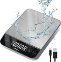 22lb Food Kitchen Scale, USB Rechargeable, IPX6 Waterproof