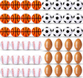 48 Pack Small Sports Stress Balls for Kids Mini Footballs Baseball Soccer Basketball Sports Party Favor Gifts Small