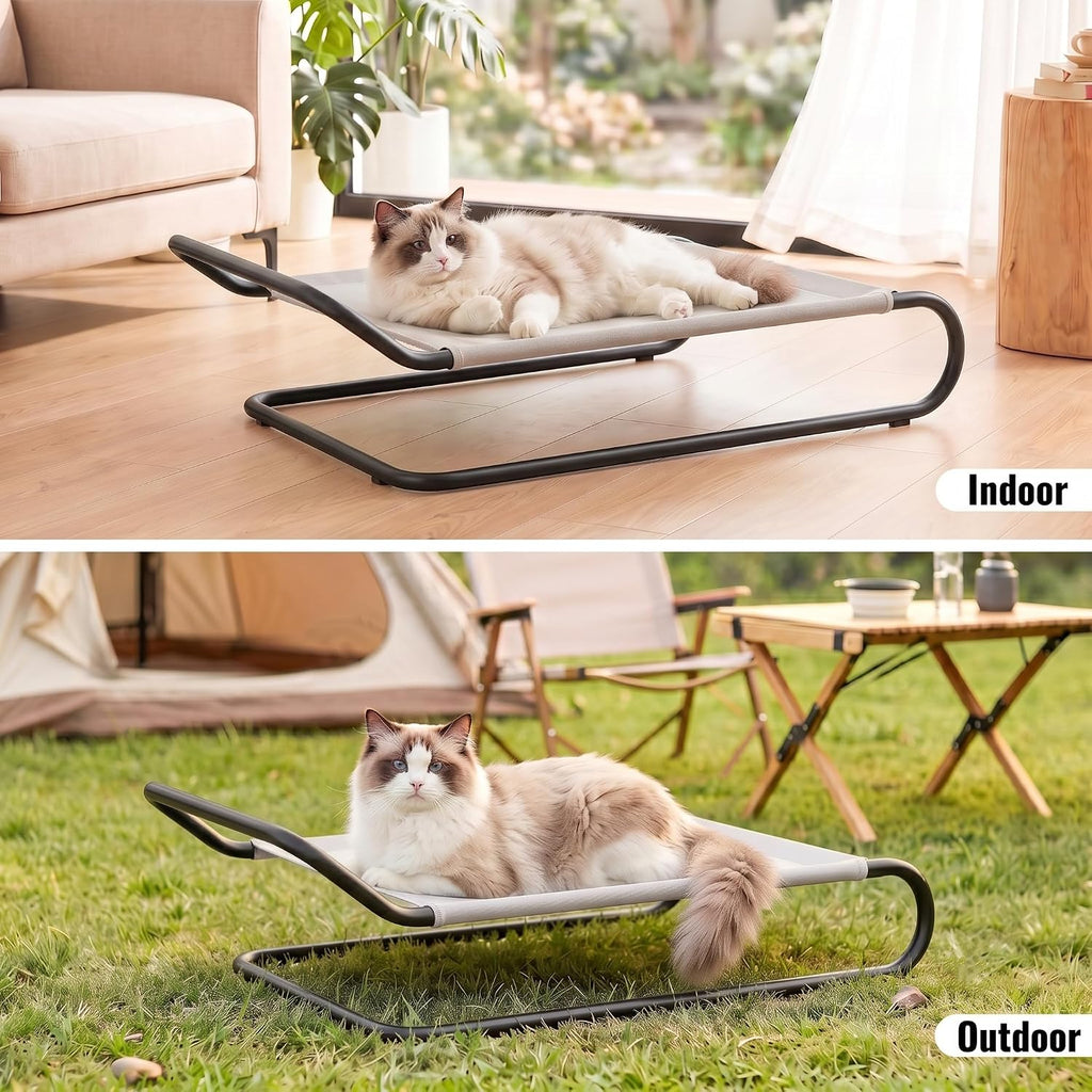 Raised Pet Cot for Small Pets，Elevated Cat Hammock Bed Small Dog Bed