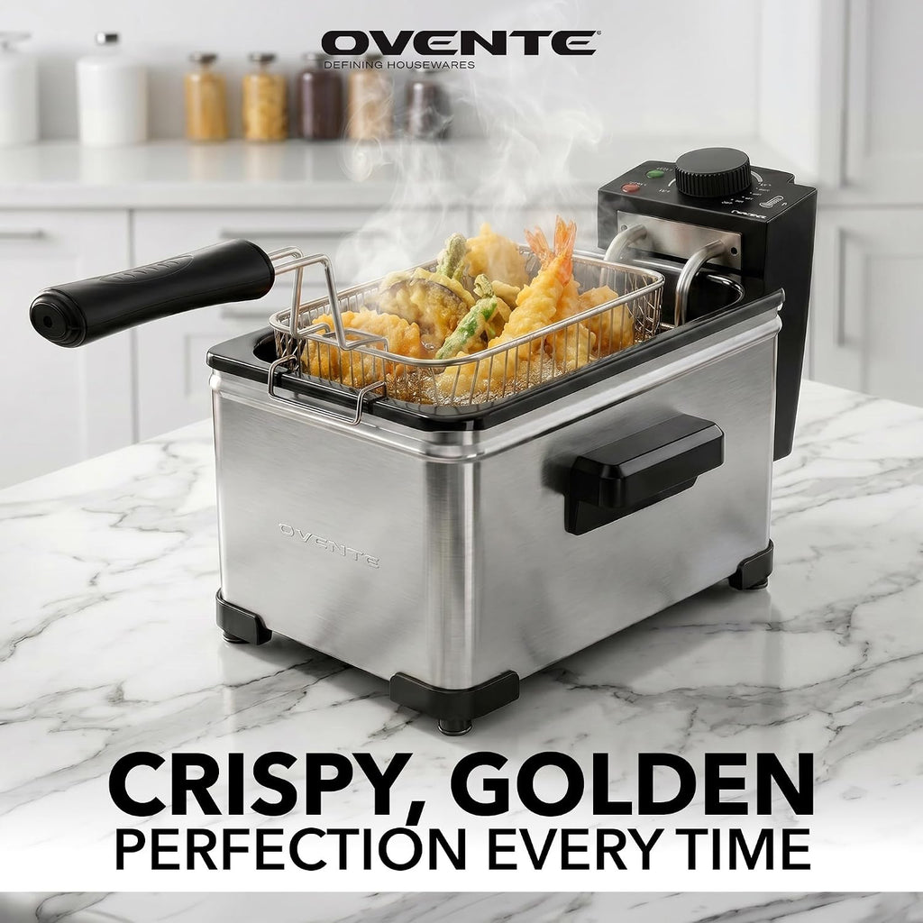 Electric Deep Fryer, 2L Capacity, 1500W, Silver FDM2201BR