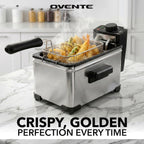Electric Deep Fryer, 2L Capacity, 1500W, Silver FDM2201BR