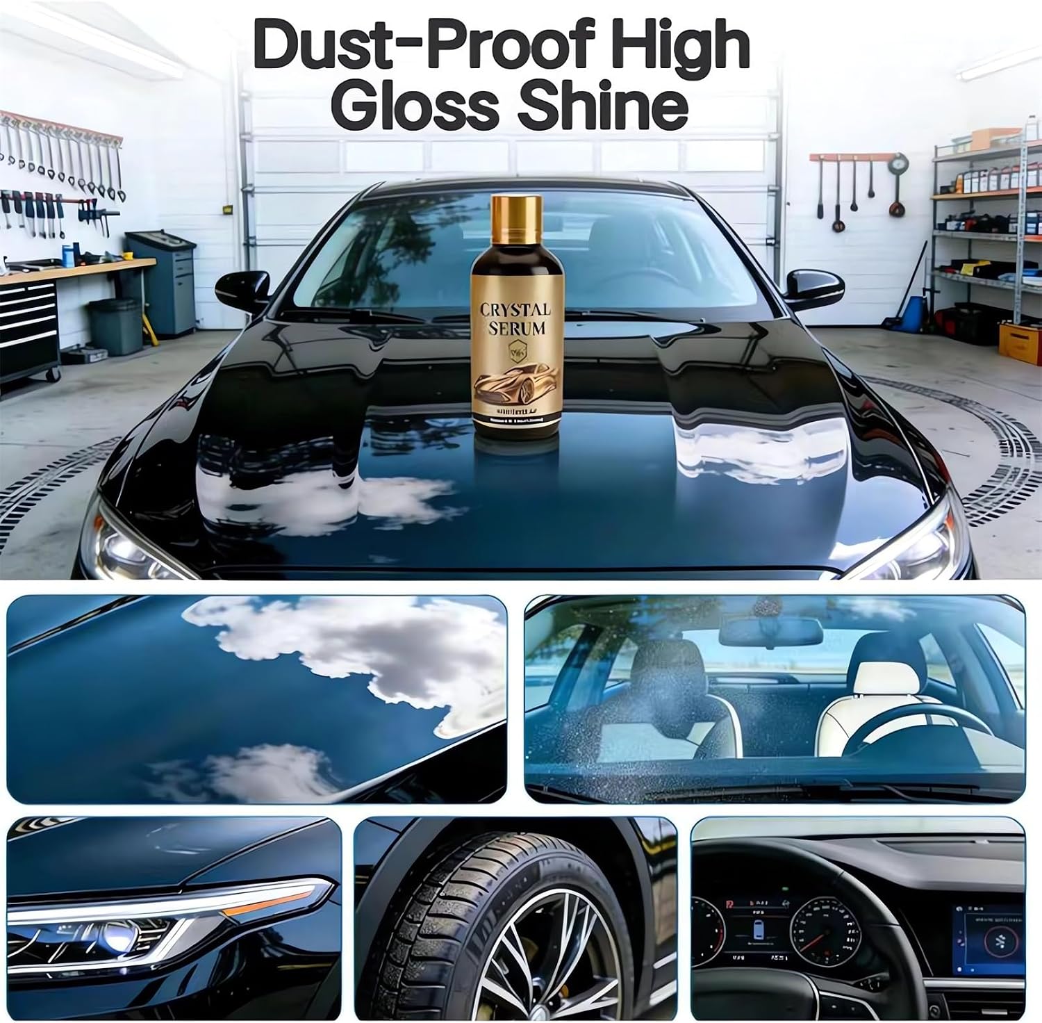 Ptz Crystal Serum Graphene 9h Ceramic Coating for Cars Interior Exterior Headlights Glass Nano Quick Cristal Serum