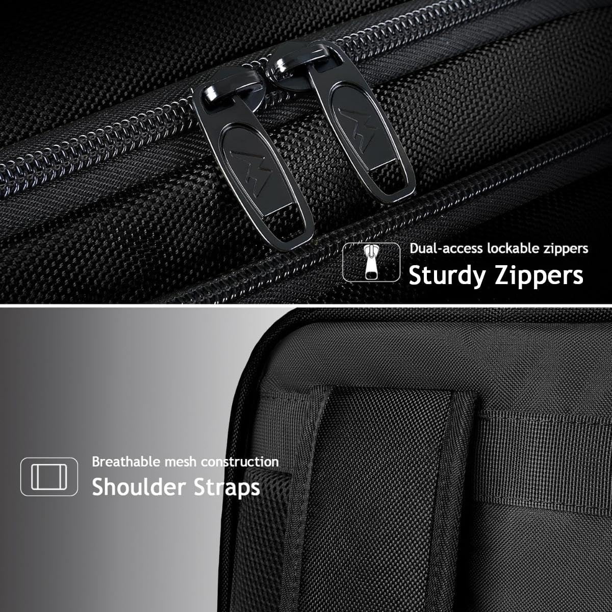 Carry on Backpack, 40L Flight Approved Large Travel Laptop Backpack, 17 Inch Water Resistant Luggage Computer Daypack