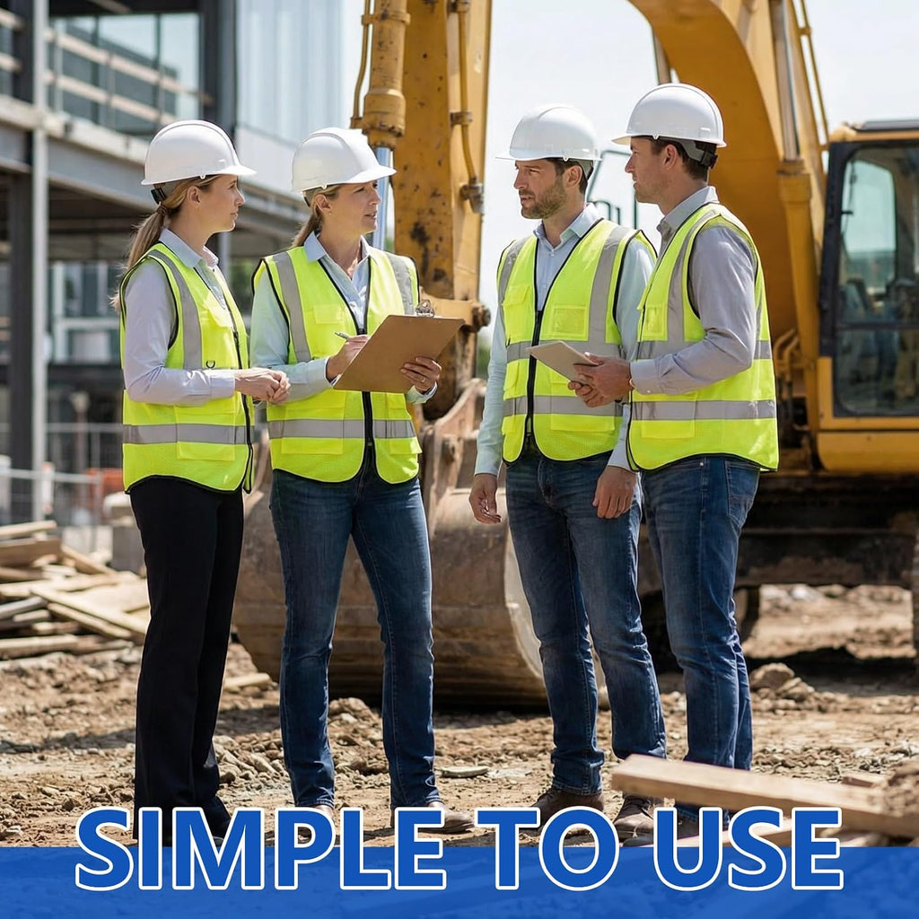 9 Pcs XL Personal Protective Equipment (PPE) Safety Kit Includes Safety Glasses, Earplugs, Hard Hat, Nitrile Gloves