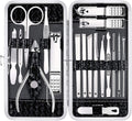 Nail Clippers Set - 18 Pcs Professional Manicure Pedicure Kit Gifts for Fathers Day Men Women, Stainless Steel