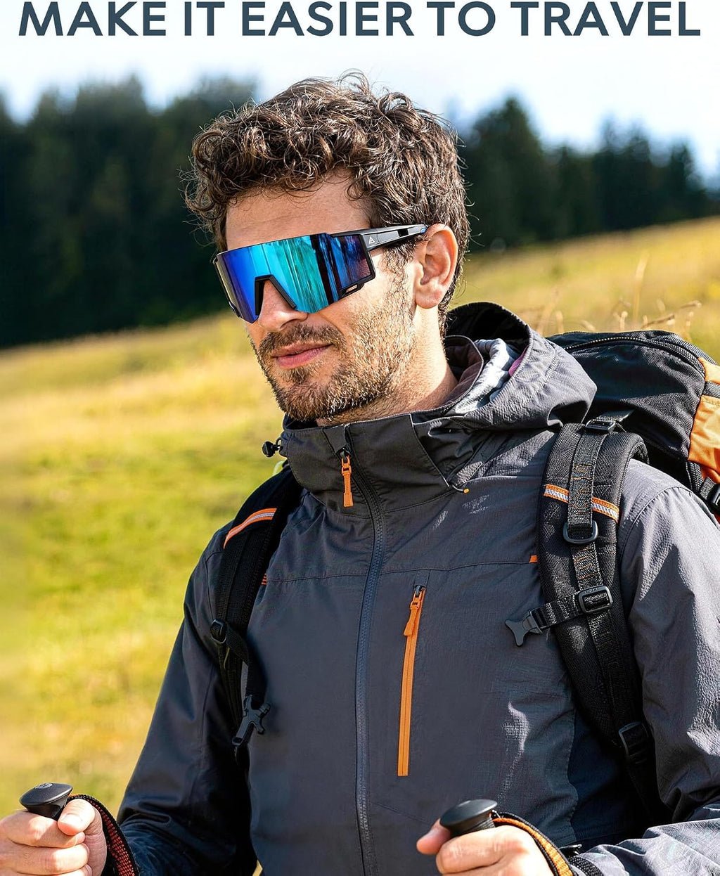 Sports Sunglasses-Men Polarized-Mens-Sunglasses Women: Running Sun Glasses with UV400 for Fishing Cycling