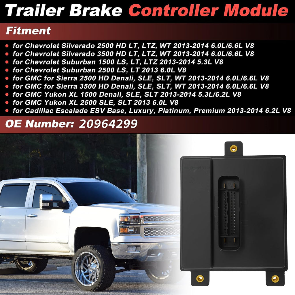 20964299 Trailer Brake Controller Module for Chevrolet Silverado 2500HD 3500HD Suburban 2013 2014 for GMC for Sierra