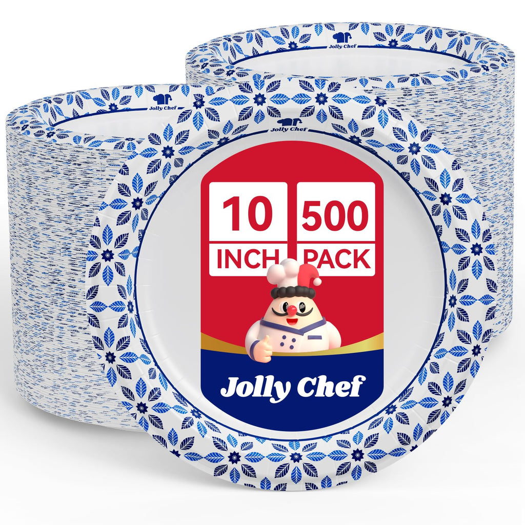 10 inch Disposable Paper Plates 500 Count