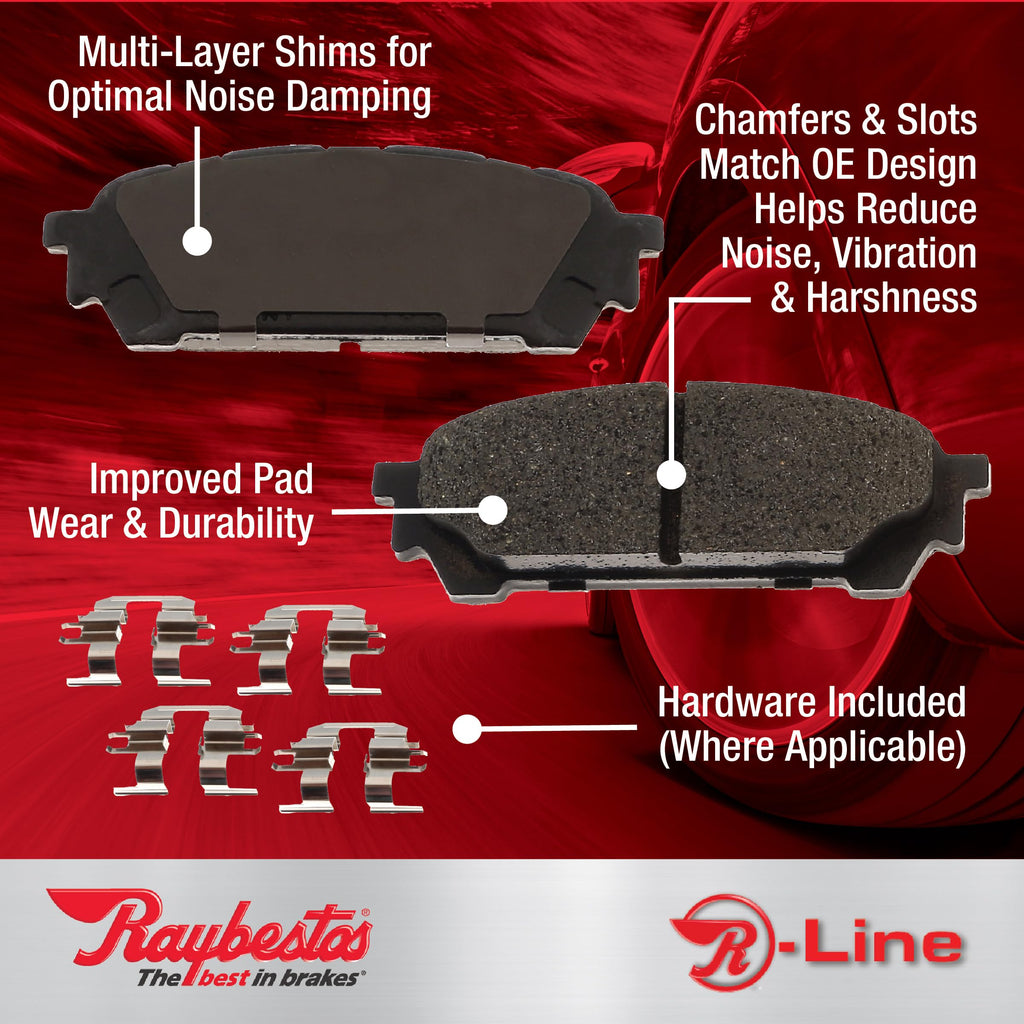 Raybestos MGD1391CH Reliant Ceramic Brake Pad Set, 1 Pack
