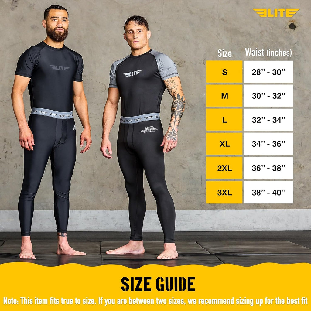 Men’s BJJ Spats Leggings Tights, Best Jiu Jitsu MMA no Gi spat Compression Pants for Men