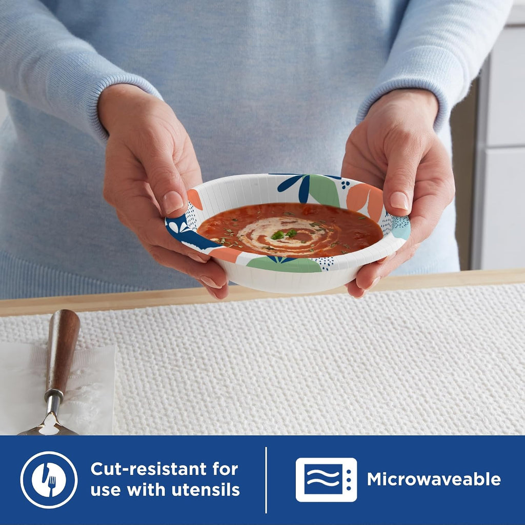Small Paper Bowls, 10 Oz Disposable Bowls for Snacks, 280 Count