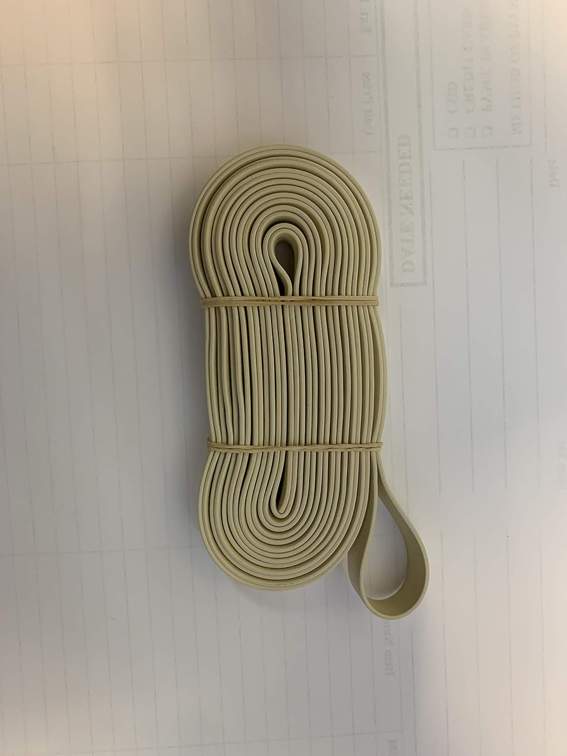 Off White Adult Casket Flag Band for Military Funerals