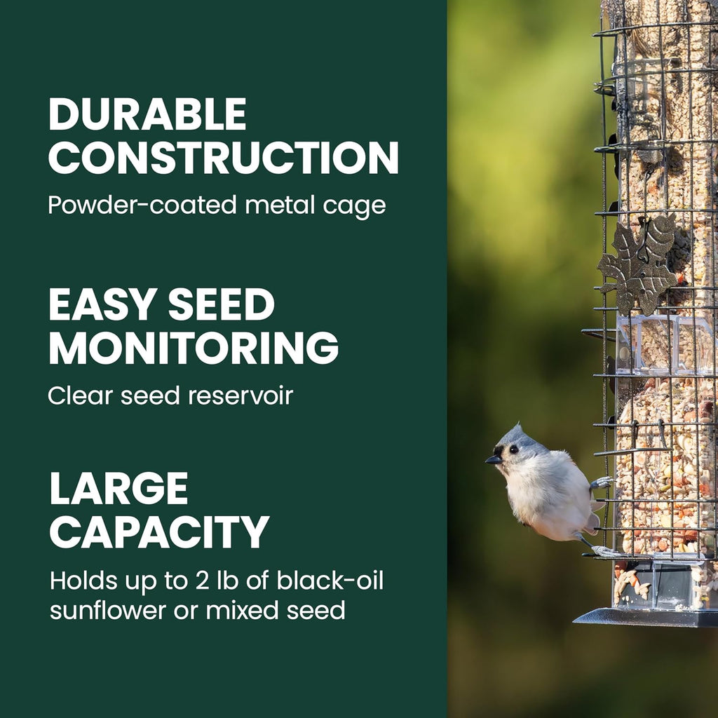 Squirrel-Be-Gone Bird Feeder, 2 lb Seed Capacity
