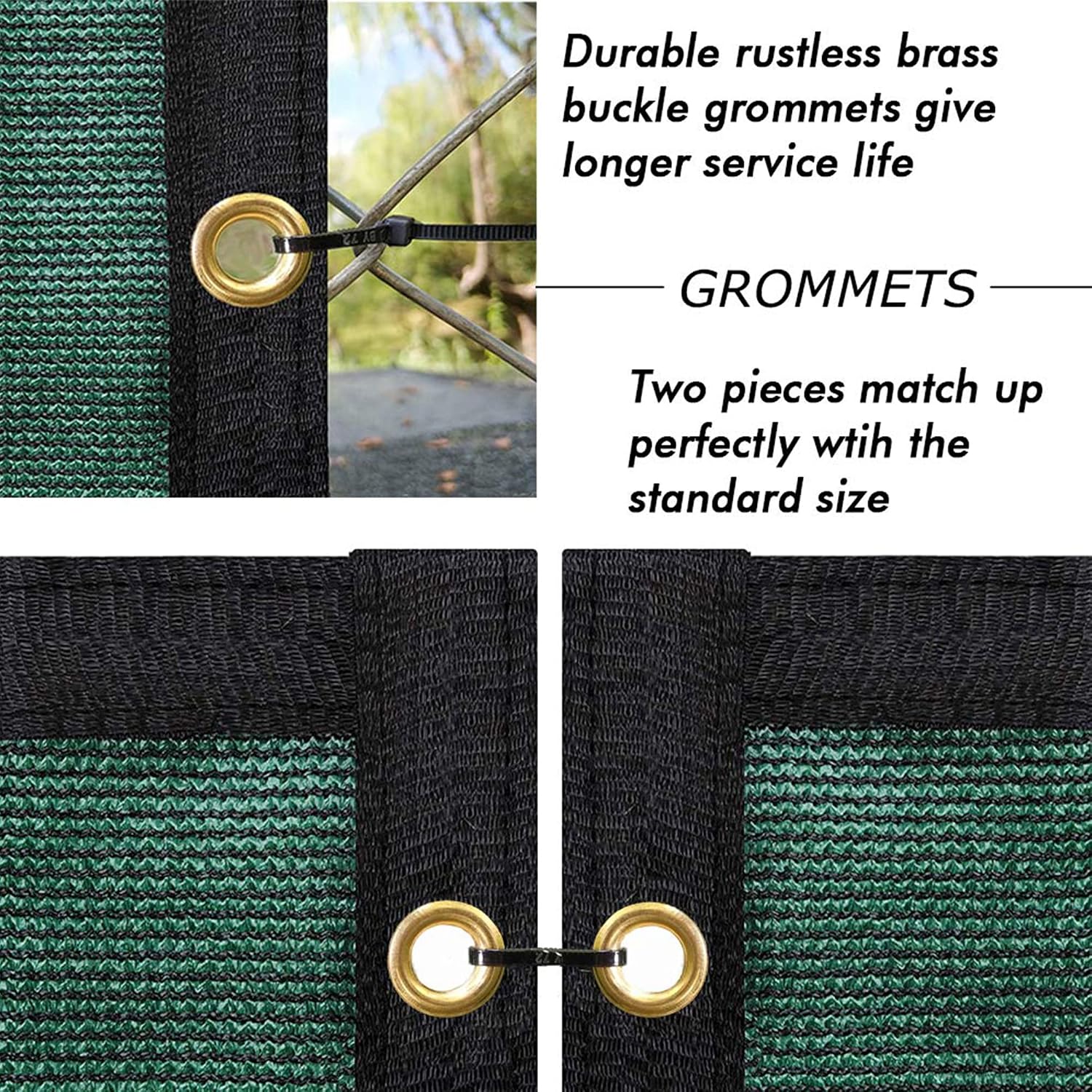 Privacy Screen Fence 6' x 50' Commercial Shade Cover with Brass Grommets Heavy Duty Perfect for Outdoor Back