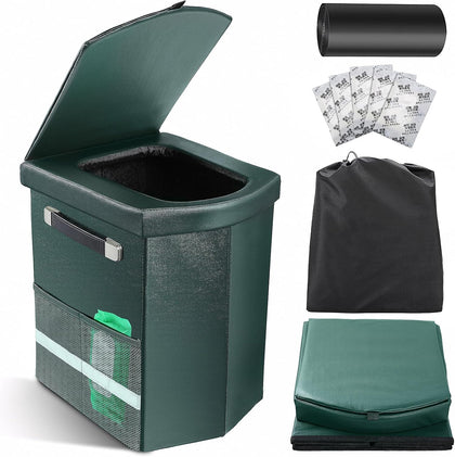 2026 Upgraded XL Portable Toilet for Adults,Tall Camping Toilet with Lid and Convenient Carry Bag, Portable Potty for