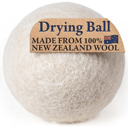 Wool Dryer Balls 1-Pack, Reusable Natural Fabric Softener
