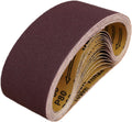 KTHUA 16 Pack 3 x 21 Inch Sanding Belts, 80 Grit