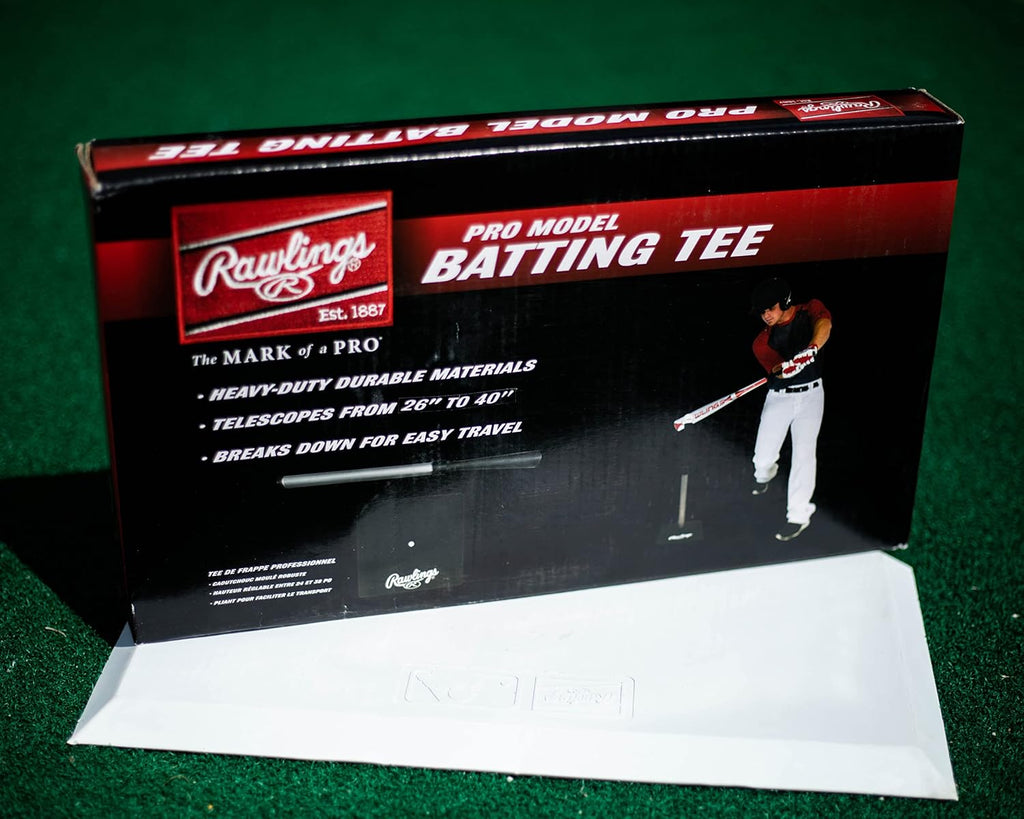 Rawlings | PRO Model Batting Tee | Heavy Duty Base | Adjustable Height 21"-36"