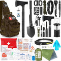 Survival Kit, 268 Pcs Emergency Survival Gear and Equipment Supplies with First Aid Kit, Camping Axe, Headlamp