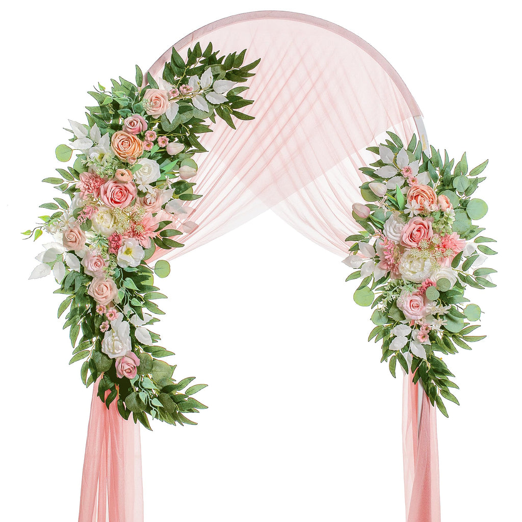 Artificial Wedding Arch Flowers, 2 Large Floral Swags