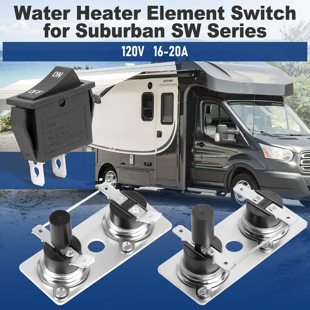 RV Water Heater Thermostat Limit Switch Kit, Part No.232306 232282