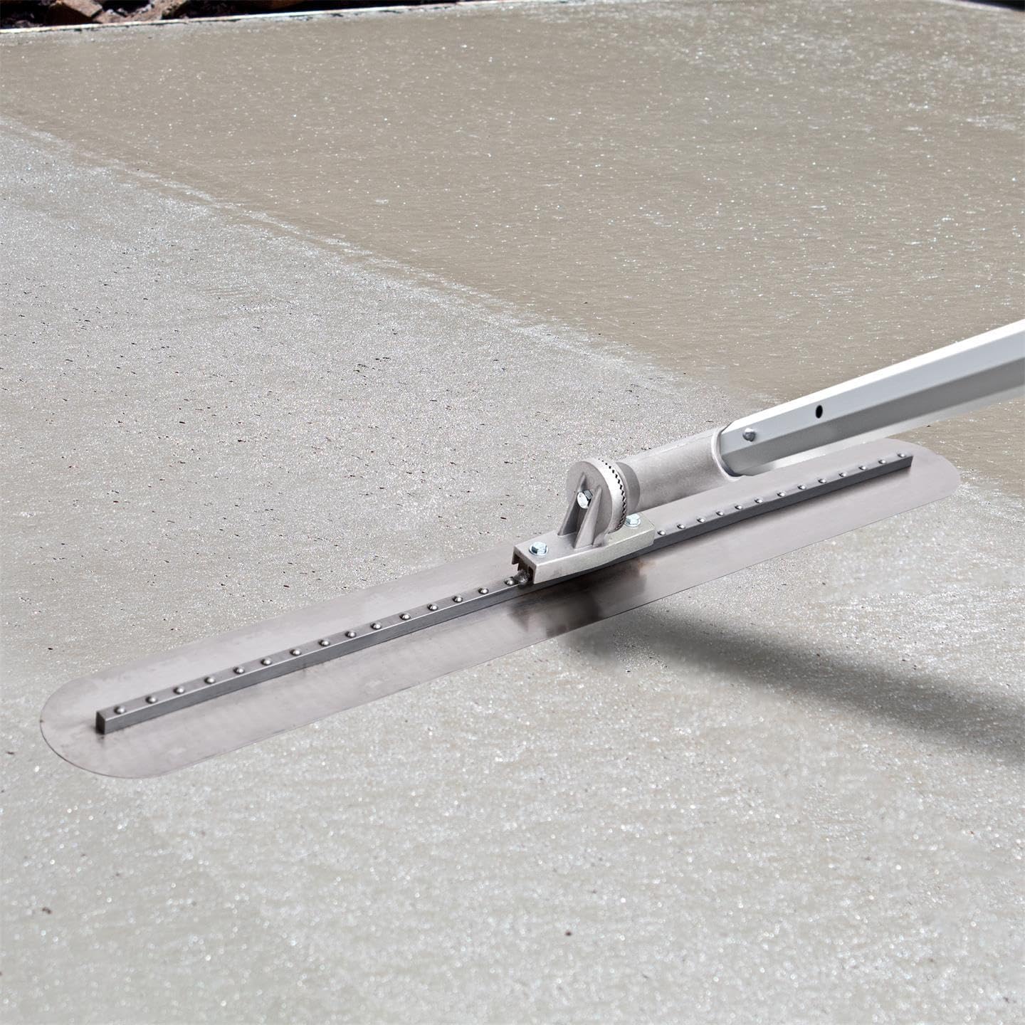 Multi-Mount Fresno, 36 x 5 Inch, Concrete Finishing Tool | High Carbon Steel Round End Blade, Adjustable Threaded