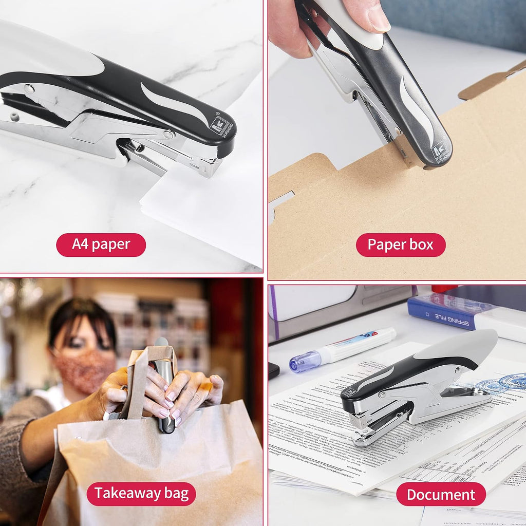 Stapler Heavy Duty with 1000 Staples and Staples Remover, 20 Sheet Capacity, Office Desk Stapler for Stapling Home