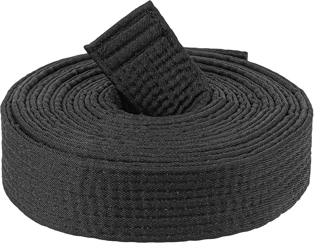 Martial Arts Belt,110 In Black Belt Martial Arts | Durable Karate Belts, Double-Layered Cotton Core