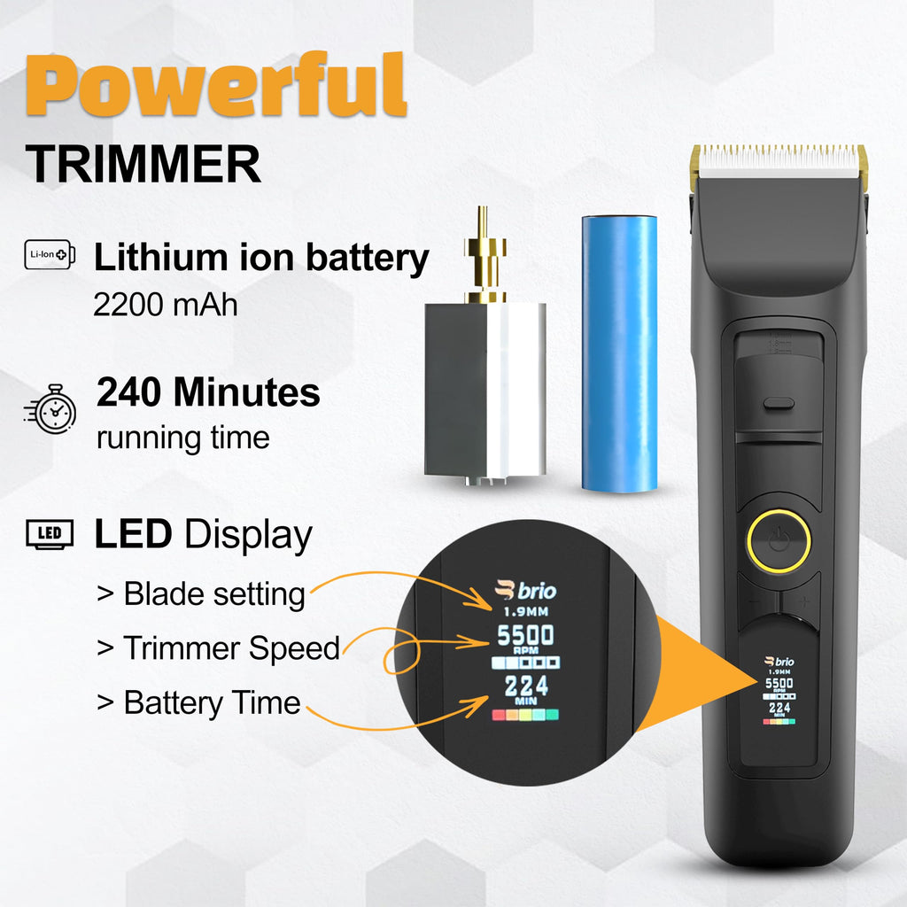 Beardscape V2 Cordless Beard Trimmer for Men with Ceramic Blade, Black