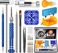 Watch Repair Kit for Battery Replacement & Link Removal, Resizing &Opener, Watch Repair and Cleaning Screwdriver Set