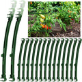24 Pcs Garden Adjustable Stake Arms for Tomato Cage 10 to 14'' Plant Stake Connectors Expandable Trellis Climbing Rod