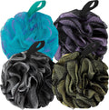Bath Loofah Shower Sponge Body Back Scrubber Soft Mesh Shower Puffs Exfoliating Loofa for Women & Men Bath