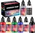 Airbrush Paint - 7 Colors Airbrush Paint Set with 1 Tinner, Plastic & Wood Acrylic Air brush Paint Kit Ready to