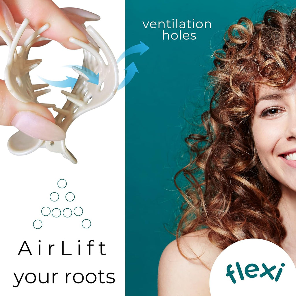 8-Pack Root Lifting Hair Clips - Volumizing Curl Clip Set