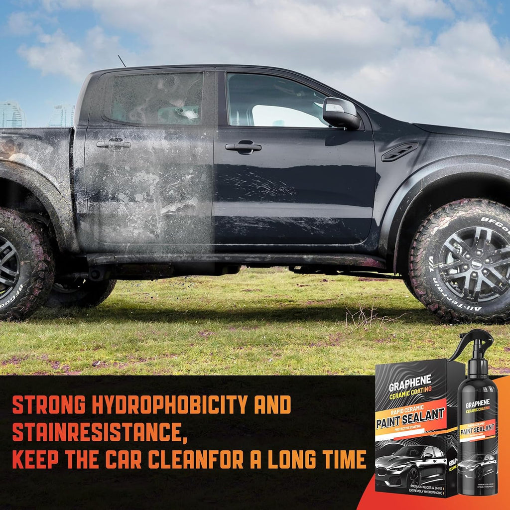 Graphene Ceramic Coating for Cars (17oz) - 12H Ceramic Spray Coating - 24+ Months of Long Lasting Protection - Ultra