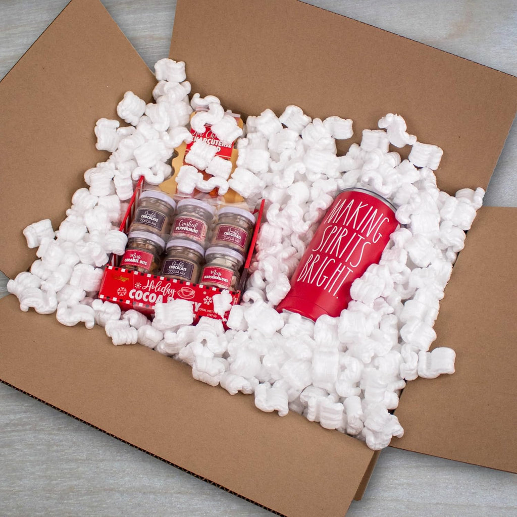.25 Cu Ft - White Packing Peanuts - Anti-Static S Shaped Cushion for Shipping, Void Filling & Storage - Protect Your