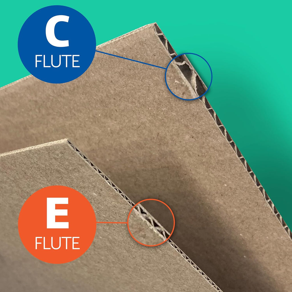 32" x 40" Kraft Two Sided (E-Flute) Corrugated Project Sheets, Cardboard Sheets, Flat Packing Inserts, Crafts, Pads