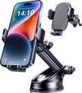 Phone Holders for Your Car [Military Grade Suction Ultra Strong Base] Cell Phone Car Holder 3 in 1